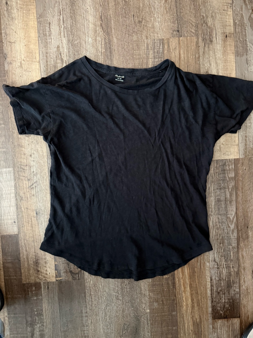 Madewell Black Short Sleeve Crewneck Tee